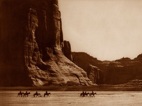 Canyon de Chelly -Navajo, 1904 Photogravure.