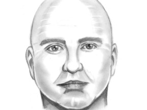 Airdrie RCMP released this composite sketch of an unidentified suspect in connection with a home invasion.