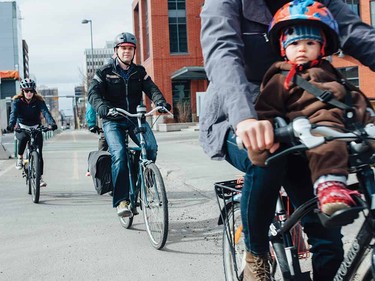 Just a sample of the photos taken for the People on Bikes YYC Instagram account.