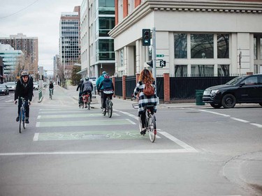 Just a sample of the photos taken for the People on Bikes YYC Instagram account.