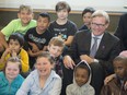 Education Minister David Eggen announces plans to develop the province's new curriculum over the next six years.