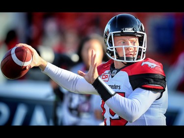 Calgary Stampeders Andrew Buckleyagainst the Edmonton Eskimos in CFL football in Calgary, Alta. on Saturday June 11, 2016. Al Charest/Calgary Sun/Postmedia Network