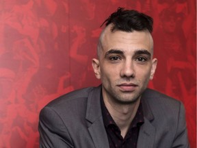 Actor Jay Baruchel poses for a picture at the Rogers Centre, in Toronto.