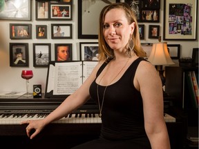 Aryn Toombs/Calgary Herald CALGARY, AB -- July 20, 2015 -- Kathleen Morrison, a soprano opera singer whom has worked for the past three years in Berlin, poses in her home in Calgary on Monday, July 20, 2015. (Aryn Toombs/Calgary Herald) (For CITY story by Chris Nelson) 00067053A SLUG: 0720 Kathleen Morrison