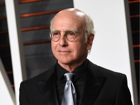 FILE - In this Feb. 28, 2016 file photo, Larry David arrives at the Vanity Fair Oscar Party in Beverly Hills, Calif. David is bringing back his HBO comedy series, "Curb Your Enthusiasm," for a ninth season.