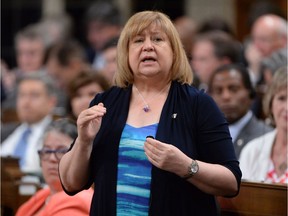 Minister of Employment, Workforce Development and Labour MaryAnn Mihychuk answers a question during Question Period in the House of Commons on Parliament Hill in Ottawa on Tuesday, June 14, 2016.