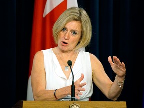 Alberta Premier Rachel Notley discusses the government's accomplishments during the spring sitting of the Legislature. The media availability was held at the Alberta legislature in Edmonton on June 7, 2016.
