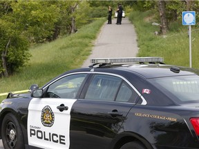 Police are investigating after a body was found in Crescent Heights, west of Centre Street by Samis Rd. N.E. in Calgary, Alta., on Wednesday June 8, 2016.
