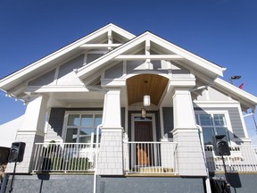 The Calgary Stampede Lotteries Rotary Dream Home sits on display during the prize unveiling for Calgary Stampede Lotteries at the Stampede Grounds in Calgary, Alta., on Wednesday, June 22, 2016. The grand prize is a two-bedroom showhome worth more than $900,000.