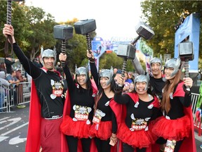 The Disney Super Heroes Half Marathon Weekend invites all runners to show off their inner super hero abilities and participate in a 10 km or half marathon in Anaheim, California, November 12-13, 2016.  Credit, Disney