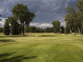 The folks at Highwood Golf Club in High River are ready to unveil their unique Spitzee Six. The six-hole loop -- pictured is the 155-yard finishing hole -- opens on Canada Day. Courtesy of Highwood GC/Lisa Taylor Photography