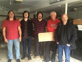 The latest version of Guided By Voices features Bobby Bare Jr., centre.