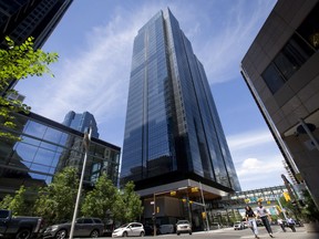 The new Calgary City Centre tower stands in downtown Calgary.