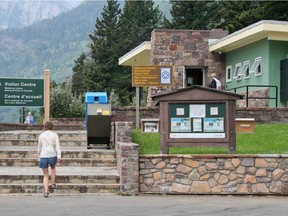 The current visitor centre in Waterton Lakes National Park.