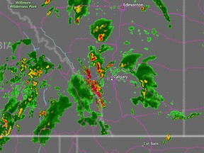 An Accuweather enhancement of Environment Canada weather radar.