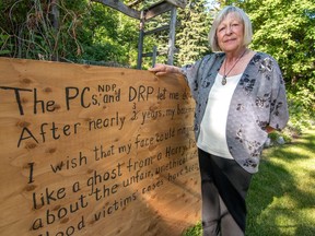 Anne Scott small bungalow basement was destroyed in the floods, and she is still fighting with the province over DRP money. Her basement is still a concrete shell and she fears never being able to afford to renovate it again, seriously devaluing her home in Calgary, AB., on Monday June 13, 2016. Mike Drew/Postmedia