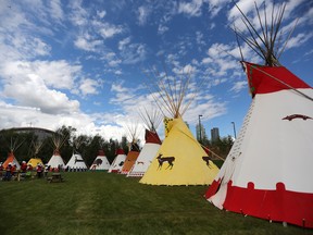 The new Stampede Indian Village in Calgary on Wednesday, July 6, 2016.