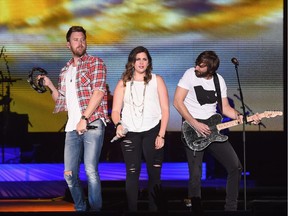 Charles Kelley, Hillary Scott and Dave Haywood of Lady Antebellum headline the  2016 Windy City LakeShake Country Music Festival in Chicago. The country superstars played the Saddledome in Calgary on Friday.