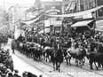The first Calgary Stampede parade in 1912 brought out the entire city and hundreds more from surrounding areas.
