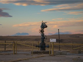 An orphaned gas well on the ranch of Tony Bruder and family as been in active for 60 years.  The Bruder ranch is located near Twin Butte, Alberta.    Postmedia photo by David Rossiter