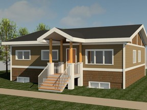 Artist's rendering of a project from Ladacor Advanced Modular Systems.