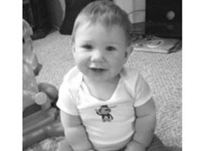 Homicide victim Austin Lucas Wright, nine months, from Lethbridge.