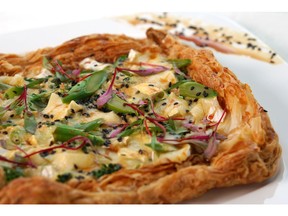 Broccolini and Camembert Tart