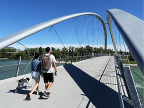 Calgarians were enjoying the return to warm sunny weather along the river near St. Patrick's Island on Wednesday July 20, 2016. The rest of the summer is forecast to be warmer and dryer.