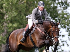 Philipp Weishaupt riding Chico 784 won the Progress Energy Cup during the Spruce Meadows North American in Calgary on Thursday July 7, 2016.
