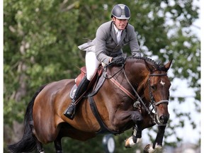Philipp Weishaupt riding Chico 784 won the Progress Energy Cup during the Spruce Meadows North American in Calgary on Thursday July 7, 2016.