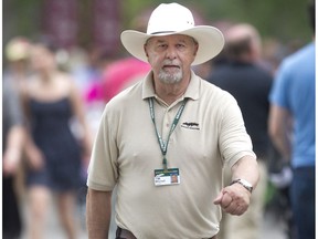 Tim Mitchell, a 32 year veteran of the RCMP, walks the grounds at Spruce Meadows Saturday July 9, 2106 in his first season role as a Guardian, doing security duty at the facility during the North American.