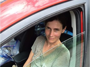 Sarah Hutchison, a Canmore resident, is living in her car after being discharged from the Banff hospital.