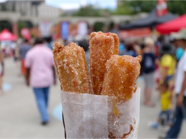 Churros at Fiestival at Olympic Plaza in Calgary, Ab., on Saturday July 23, 2016.