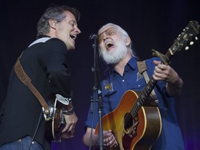 Jim Cuddy, Greg Keelor and Blue Rodeo perform during the Fire Aid For Fort McMurray concert at Commonwealth Stadium, in Edmonton Alta. on Wednesday June 29, 2016. The band is in Calgary for shows Jan. 21 and 22.