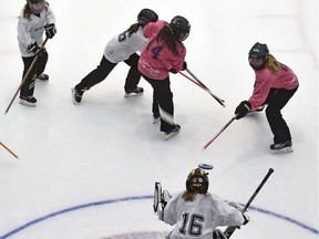 Calgary families are asked to donate any used ringette gear so families who might not be able to afford new equipment can get in the game.