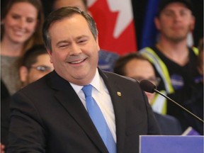 Jason Kenney announces his bid for leadership of the Alberta Conservatives on Wednesday in Calgary.