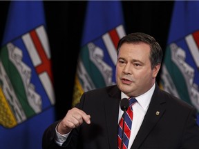 Jason Kenney speaks at a media conference at the Matrix Hotel about his Progressive Conservative leadership campaign in Edmonton, on Thursday, July 7, 2016. Kenney is campaigning to unite the party with the Wildrose Party of Alberta.