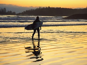 Get away and try your hand at surfing in Tofino, B.C.