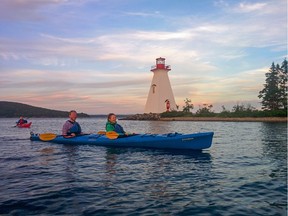 Kayaking - An evening guided kayak trip on the on Bras d'Or Lake's Bell Bay with North River Kayak was definitely a highlight of my trip. Photo, Debbie Olsen