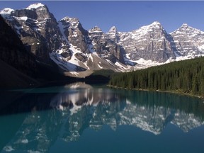 Moraine Lake in Banff National Park.