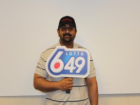 Lotto 6/49 winner Libu George.