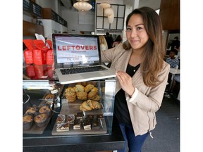Lourdes Juan, founder of non-profit LeftOvers Calgary, poses  on Tuesday July 12, 2016. The local venture diverts food waste by picking up leftovers from bakeries/groccery stores and delivering it to homeless shelters and those that need the items.