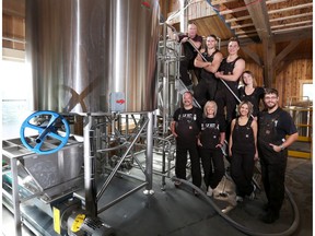 COCHRANE AB: The team at The Half Hitch Brewery in Cochrane were photographed on Tuesday June 21, 2016. The Brewery is set to start producing beer soon and the bar and restaurant should open in 2017. Gavin Young/Postmedia