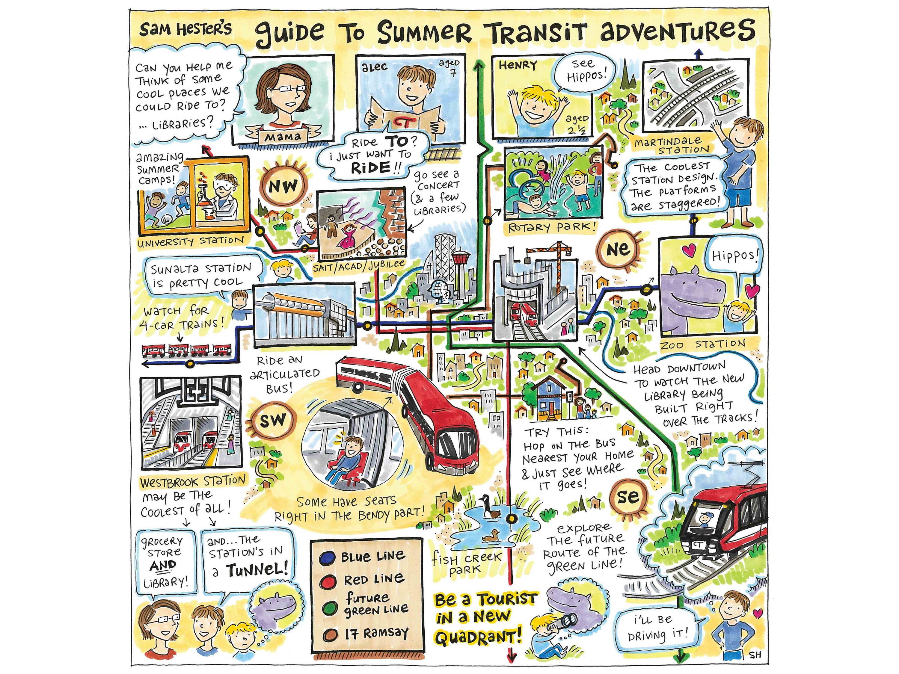 Sam Hester Sam_Guide-to-Summer-Transit-Adventures-Scan