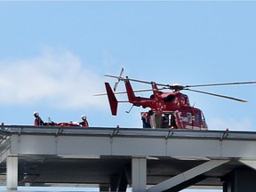 STARS lands at Foothills Hospital on Tuesday July 19, 2016.