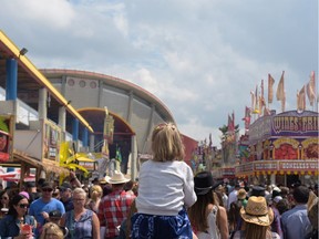 The final day of the 2016 Calgary Stampede was packed likely because of favourable weather and free admission before noon, in Calgary, Alta., on Sunday, July 17, 2016.