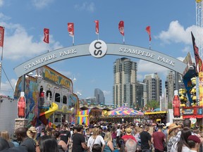 The final day of the 2016 Calgary Stampede was packed likely because of favourable weather and free admission before noon, in Calgary, Alta., on Sunday, July 17, 2016.  Elizabeth Cameron/Postmedia