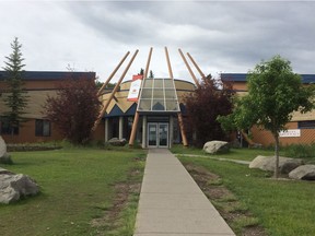 The health centre on the Stoney Nakoda reserve at Morley. The reserve is facing a drug crisis as as many as 60 per cent of residents have addictions. The First Nations band has declared a state of emergency.