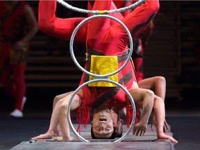 The Peking Acrobats perform at the 2016 Calgary Stampede.