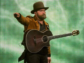 Zac Brown of the Zac Brown Band performs at the Saddledome in Calgary, on Thursday July 14, 2016.